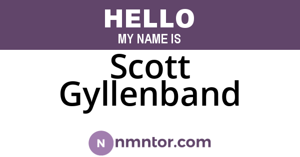 Scott Gyllenband