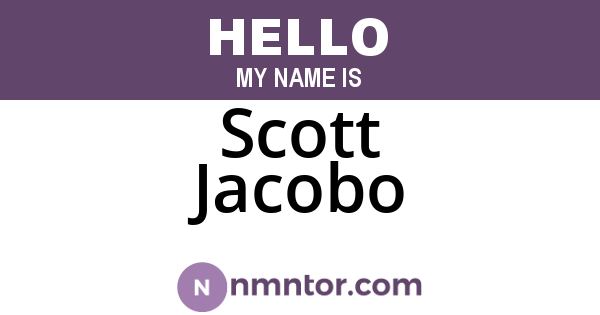 Scott Jacobo
