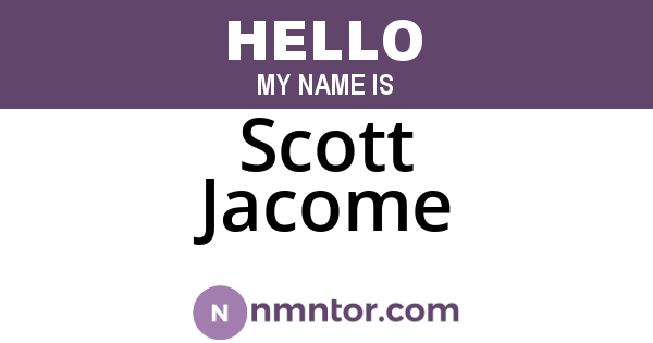Scott Jacome