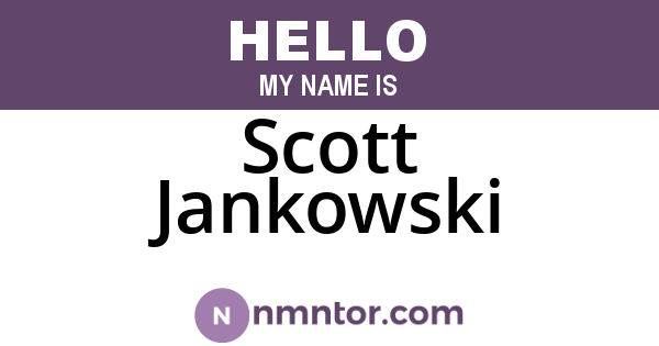 Scott Jankowski