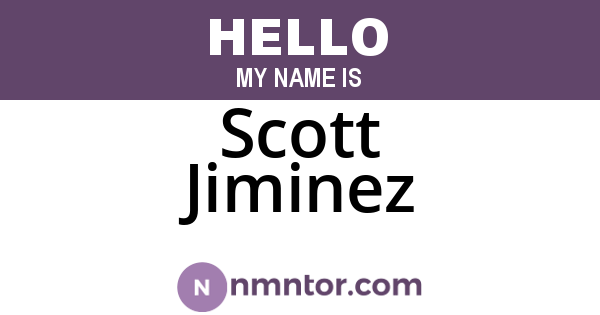 Scott Jiminez