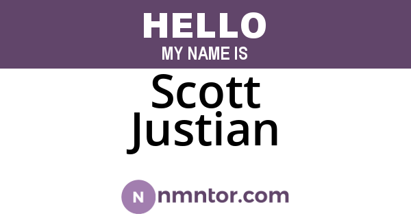 Scott Justian