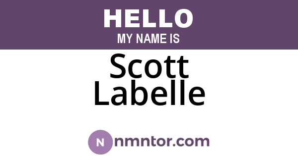 Scott Labelle