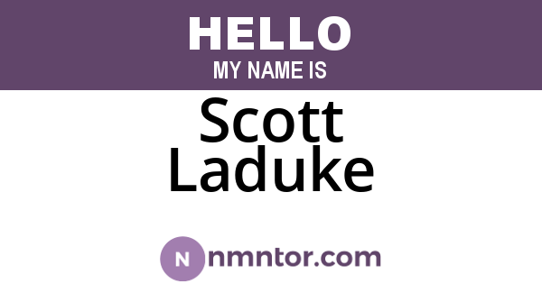 Scott Laduke