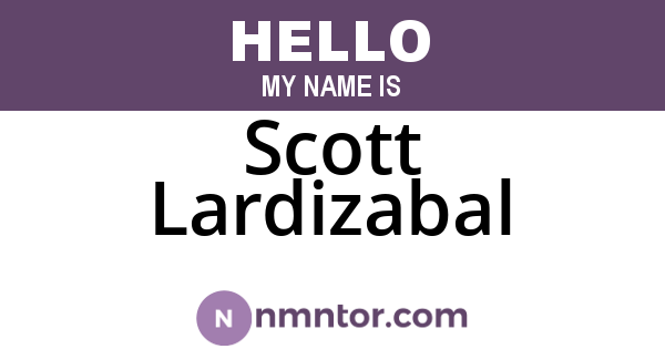 Scott Lardizabal