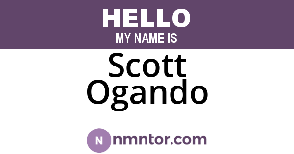 Scott Ogando