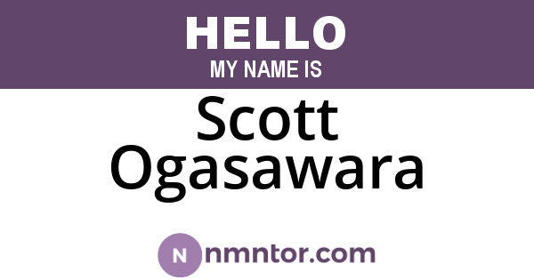 Scott Ogasawara