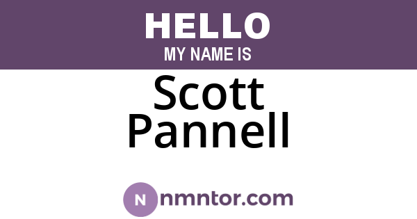 Scott Pannell