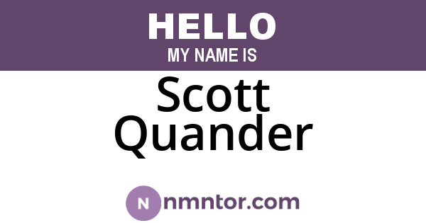 Scott Quander