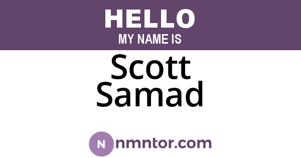 Scott Samad
