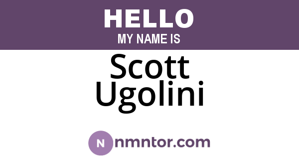 Scott Ugolini