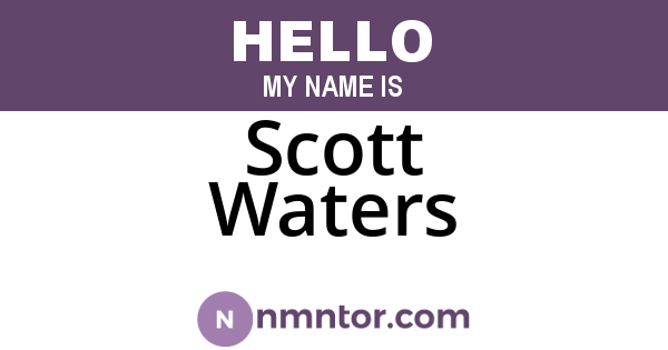 Scott Waters