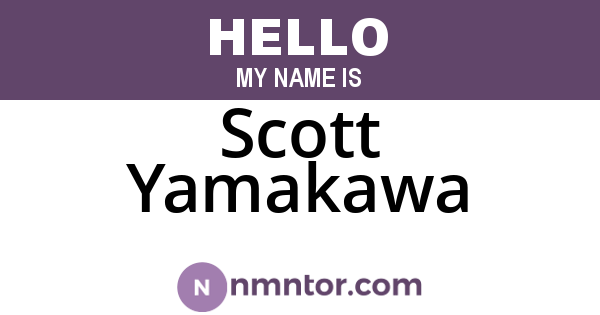Scott Yamakawa