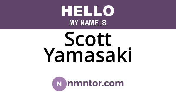 Scott Yamasaki
