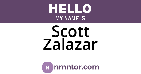 Scott Zalazar