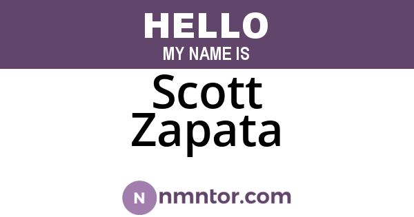 Scott Zapata
