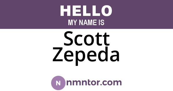 Scott Zepeda