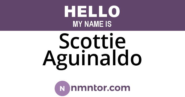 Scottie Aguinaldo