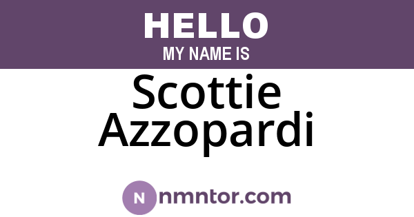 Scottie Azzopardi