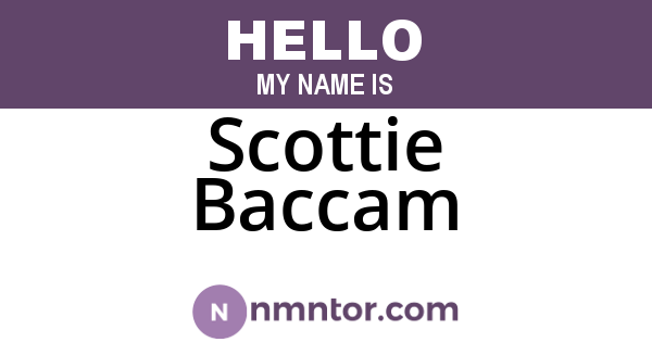 Scottie Baccam