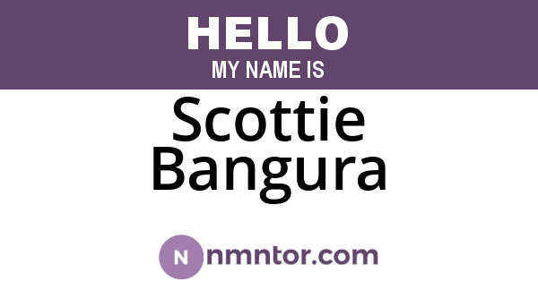 Scottie Bangura