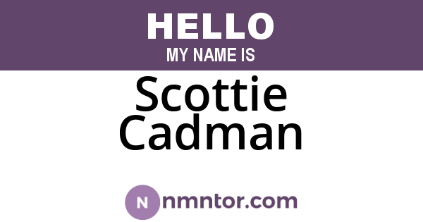 Scottie Cadman