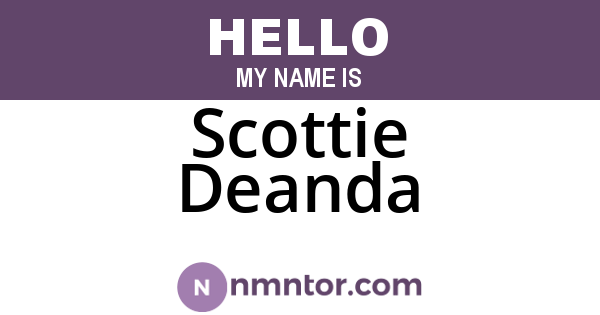 Scottie Deanda