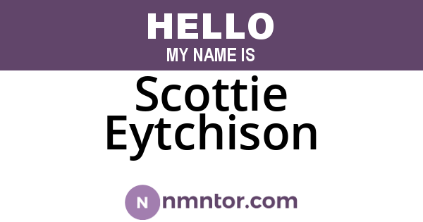 Scottie Eytchison