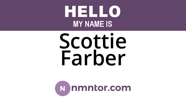 Scottie Farber