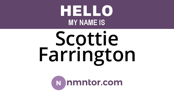 Scottie Farrington
