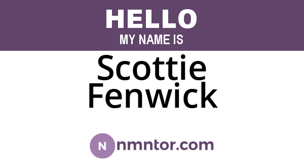 Scottie Fenwick