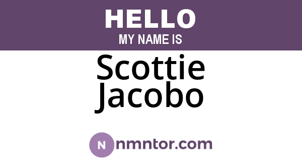 Scottie Jacobo
