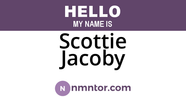 Scottie Jacoby