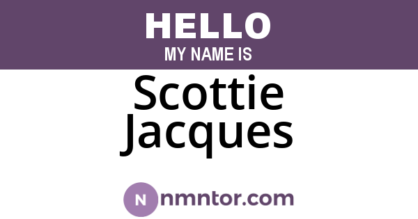 Scottie Jacques