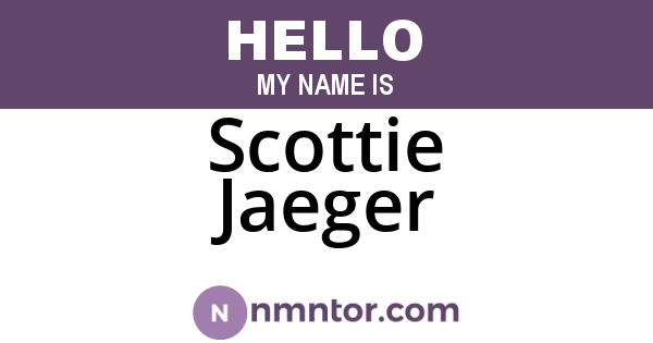 Scottie Jaeger