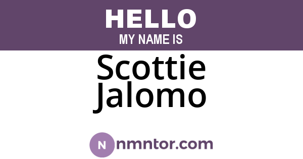 Scottie Jalomo