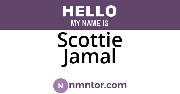 Scottie Jamal