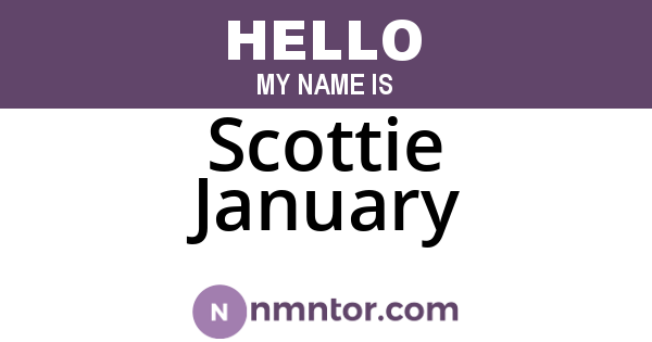 Scottie January
