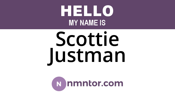Scottie Justman