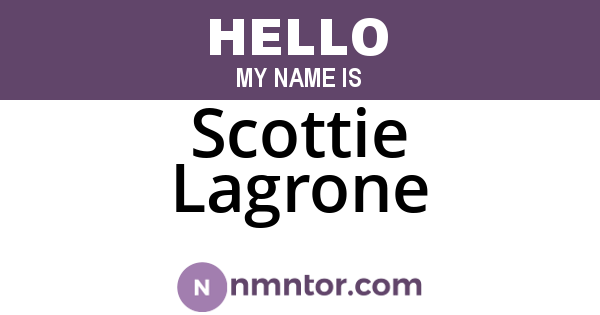 Scottie Lagrone
