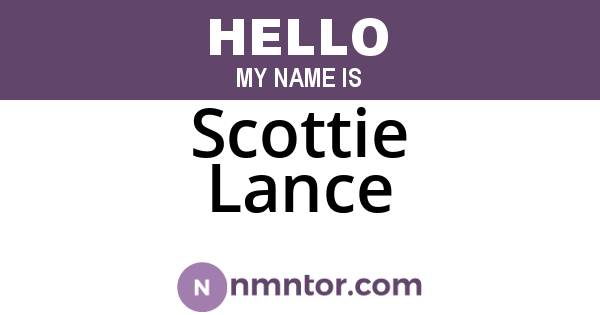 Scottie Lance