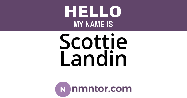 Scottie Landin
