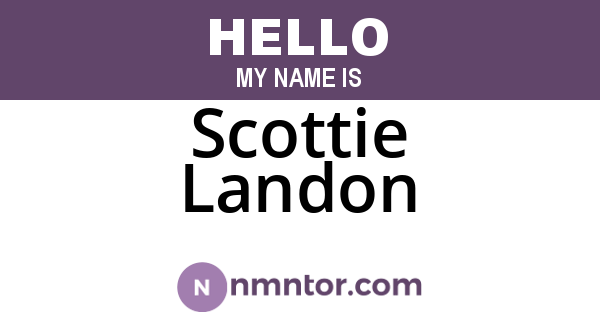 Scottie Landon