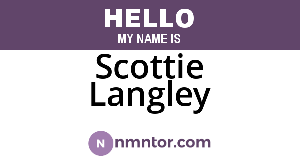 Scottie Langley