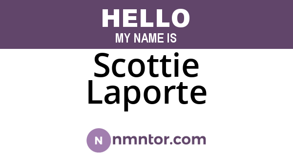 Scottie Laporte