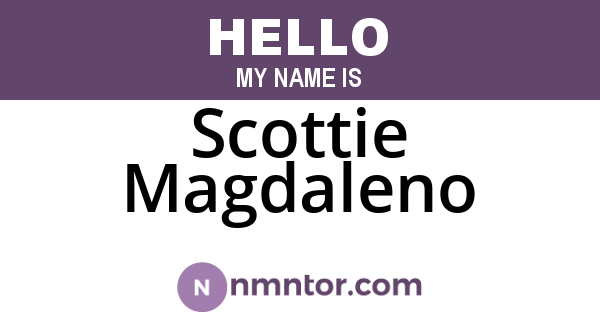 Scottie Magdaleno