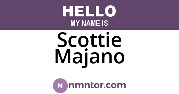 Scottie Majano