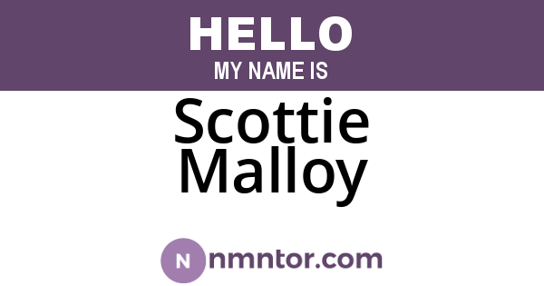Scottie Malloy