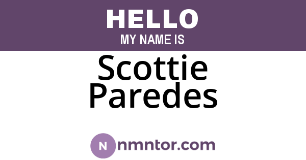 Scottie Paredes