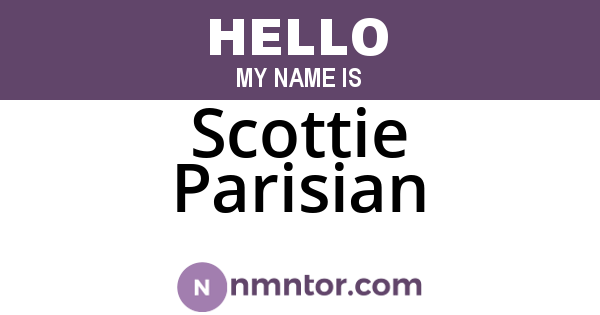 Scottie Parisian